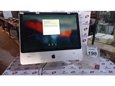 LOTE 198 - 01 IMAC APPLE. (NO ESTADO) ATENÇÃO! FAZER A VISITAÇÃO ANTES DE ARREMATAR, NÃO SABEMOS SE FUNCIONA, LEILÃO NÃO TEM GARANTIA E NEM DEVOLUÇÃO, SUJEITO A POSSÍVEIS AVARIAS VISÍVEIS/OCULTAS E/OU AUSÊNCIA DE COMPONENTES.