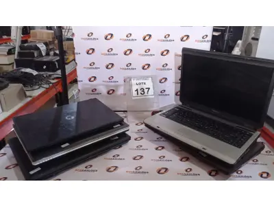 LOTE 137 - 05 NOTEBOOKS MARCAS E MODELOS DIVERSOS. (NO ESTADO) ATENÇÃO! FAZER A VISITAÇÃO ANTES DE ARREMATAR, NÃO SABEMOS SE FUNCIONA, LEILÃO NÃO TEM GARANTIA E NEM DEVOLUÇÃO, SUJEITO A POSSÍVEIS AVARIAS VISÍVEIS/OCULTAS E/OU AUSÊNCIA DE COMPONENTES.