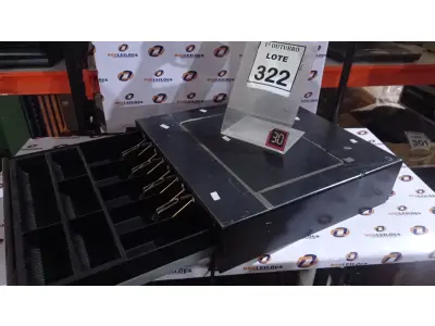 LOTE 322 - 01 GAVETA DE DINHEIRO. (NO ESTADO) ATENÇÃO! FAZER A VISITAÇÃO ANTES DE ARREMATAR, NÃO SABEMOS SE FUNCIONA, LEILÃO NÃO TEM GARANTIA E NEM DEVOLUÇÃO, SUJEITO A POSSÍVEIS AVARIAS VISÍVEIS/OCULTAS E/OU AUSÊNCIA DE COMPONENTES.