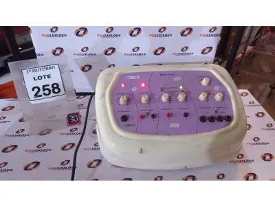 LOTE 258 - 01 APARELHO DE ALTA FREQUÊNCIA BELLE FACE MARCA ELETROBEL. (NO ESTADO) ATENÇÃO! FAZER A VISITAÇÃO ANTES DE ARREMATAR, NÃO SABEMOS SE FUNCIONA, LEILÃO NÃO TEM GARANTIA E NEM DEVOLUÇÃO, SUJEITO A POSSÍVEIS AVARIAS VISÍVEIS/OCULTAS E/OU AUSÊNCIA DE COMPONENTES