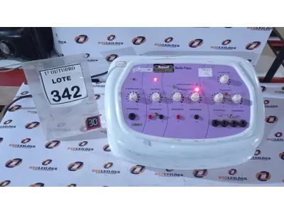 LOTE 342 - 01 APARELHO DE ALTA FREQUÊNCIA BELLE FACE MARCA ELETROBEL. (NO ESTADO) ATENÇÃO! FAZER A VISITAÇÃO ANTES DE ARREMATAR, NÃO SABEMOS SE FUNCIONA, LEILÃO NÃO TEM GARANTIA E NEM DEVOLUÇÃO, SUJEITO A POSSÍVEIS AVARIAS VISÍVEIS/OCULTAS E/OU AUSÊNCIA DE COMPONENTES