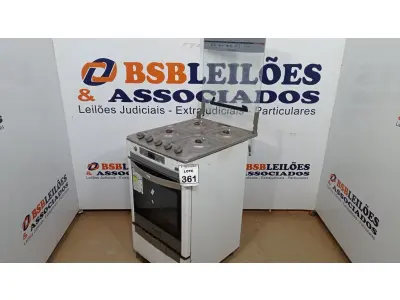 LOTE 361 - 01 FOGÃO 04 BOCAS MARCA BRASTEMP. (NO ESTADO) ATENÇÃO! FAZER A VISITAÇÃO ANTES DE ARREMATAR, NÃO SABEMOS SE FUNCIONA, LEILÃO NÃO TEM GARANTIA E NEM DEVOLUÇÃO, SUJEITO A POSSÍVEIS AVARIAS VISÍVEIS/OCULTAS E/OU AUSÊNCIA DE COMPONENTES.