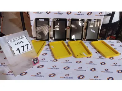 LOTE 177 - 04 TABLETS MARCA CCE. (NO ESTADO) ATENÇÃO! FAZER A VISITAÇÃO ANTES DE ARREMATAR, NÃO SABEMOS SE FUNCIONA, LEILÃO NÃO TEM GARANTIA E NEM DEVOLUÇÃO, SUJEITO A POSSÍVEIS AVARIAS VISÍVEIS/OCULTAS E/OU AUSÊNCIA DE COMPONENTES.