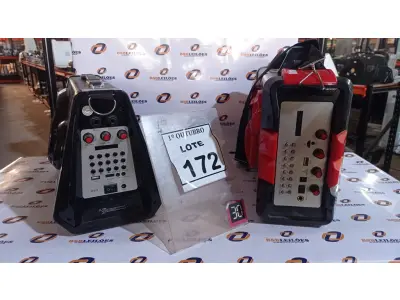 LOTE 172 - 02 CAIXAS DE SOM MARCA MULTILASER. (NO ESTADO) ATENÇÃO! FAZER A VISITAÇÃO ANTES DE ARREMATAR, NÃO SABEMOS SE FUNCIONA, LEILÃO NÃO TEM GARANTIA E NEM DEVOLUÇÃO, SUJEITO A POSSÍVEIS AVARIAS VISÍVEIS/OCULTAS E/OU AUSÊNCIA DE COMPONENTES.