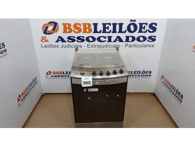 LOTE 360 - 01 FOGÃO 04 BOCAS MARCA BRASTEMP. (NO ESTADO) ATENÇÃO! FAZER A VISITAÇÃO ANTES DE ARREMATAR, NÃO SABEMOS SE FUNCIONA, LEILÃO NÃO TEM GARANTIA E NEM DEVOLUÇÃO, SUJEITO A POSSÍVEIS AVARIAS VISÍVEIS/OCULTAS E/OU AUSÊNCIA DE COMPONENTES.