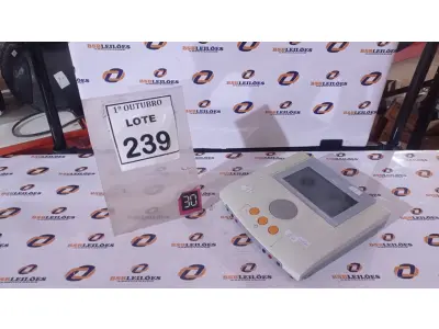 LOTE 239 - 01 EQUIPAMENTO DE ELETROESTIMULAÇÃO. (NO ESTADO) ATENÇÃO! FAZER A VISITAÇÃO ANTES DE ARREMATAR, NÃO SABEMOS SE FUNCIONA, LEILÃO NÃO TEM GARANTIA E NEM DEVOLUÇÃO, SUJEITO A POSSÍVEIS AVARIAS VISÍVEIS/OCULTAS E/OU AUSÊNCIA DE COMPONENTES.