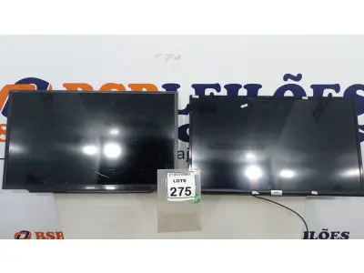 LOTE 275 - 02 TVS LCD 32’’ MARCAS SEMP TCL E SONY. (NO ESTADO) ATENÇÃO! FAZER A VISITAÇÃO ANTES DE ARREMATAR, NÃO SABEMOS SE FUNCIONA, LEILÃO NÃO TEM GARANTIA E NEM DEVOLUÇÃO, SUJEITO A POSSÍVEIS AVARIAS VISÍVEIS/OCULTAS E/OU AUSÊNCIA DE COMPONENTES.