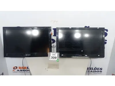 LOTE 309 - 02 TVS LCD 32’’ MARCAS PANASONIC E BUSTER. (NO ESTADO) ATENÇÃO! FAZER A VISITAÇÃO ANTES DE ARREMATAR, NÃO SABEMOS SE FUNCIONA, LEILÃO NÃO TEM GARANTIA E NEM DEVOLUÇÃO, SUJEITO A POSSÍVEIS AVARIAS VISÍVEIS/OCULTAS E/OU AUSÊNCIA DE COMPONENTES.