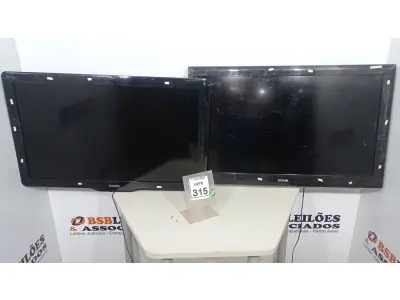 LOTE 315 - 01 TV LCD 42’’ MARCA CCE E 01 TV LCD 40’’ MARCA PHILIPS. (NO ESTADO) ATENÇÃO! FAZER A VISITAÇÃO ANTES DE ARREMATAR, NÃO SABEMOS SE FUNCIONA, LEILÃO NÃO TEM GARANTIA E NEM DEVOLUÇÃO, SUJEITO A POSSÍVEIS AVARIAS VISÍVEIS/OCULTAS E/OU AUSÊNCIA DE COMPONENTES.