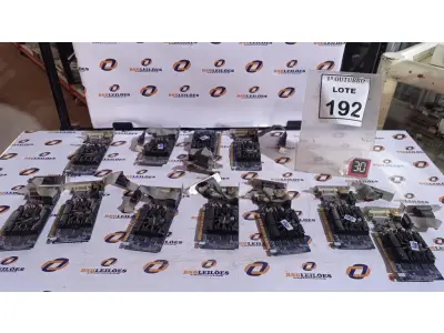 LOTE 192 - 11 PLACAS DE VÍDEO SLIM COM HDMI. (NO ESTADO) ATENÇÃO! FAZER A VISITAÇÃO ANTES DE ARREMATAR, NÃO SABEMOS SE FUNCIONA, LEILÃO NÃO TEM GARANTIA E NEM DEVOLUÇÃO, SUJEITO A POSSÍVEIS AVARIAS VISÍVEIS/OCULTAS E/OU AUSÊNCIA DE COMPONENTES