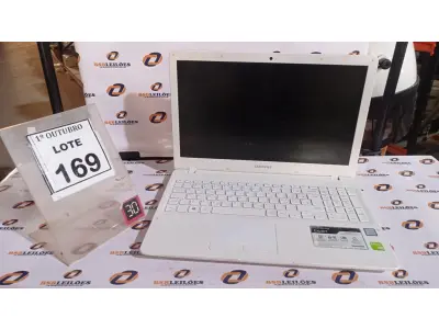 LOTE 169 - 01 NOTEBOOK I5 7° GERAÇÃO MARCA SAMSUNG. (NO ESTADO) ATENÇÃO! FAZER A VISITAÇÃO ANTES DE ARREMATAR, NÃO SABEMOS SE FUNCIONA, LEILÃO NÃO TEM GARANTIA E NEM DEVOLUÇÃO, SUJEITO A POSSÍVEIS AVARIAS VISÍVEIS/OCULTAS E/OU AUSÊNCIA DE COMPONENTES.
