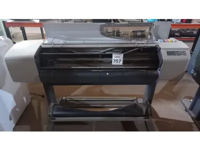 LOTE 357 - 01 PLOTTER MARCA HP MODELO DESIGNJET 500. (NO ESTADO) ATENÇÃO! FAZER A VISITAÇÃO ANTES DE ARREMATAR, NÃO SABEMOS SE FUNCIONA, LEILÃO NÃO TEM GARANTIA E NEM DEVOLUÇÃO, SUJEITO A POSSÍVEIS AVARIAS VISÍVEIS/OCULTAS E/OU AUSÊNCIA DE COMPONENTES.