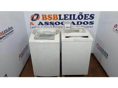 LOTE 364 - 01 MÁQUINA DE LAVAR 12KG 220V MARCA BRASTEMP E 01 MÁQUINA DE LAVAR 05KG 220V MARCA BRASTEMP. (NO ESTADO) ATENÇÃO! FAZER A VISITAÇÃO ANTES DE ARREMATAR, NÃO SABEMOS SE FUNCIONA, LEILÃO NÃO TEM GARANTIA E NEM DEVOLUÇÃO, SUJEITO A POSSÍVEIS AVARIAS VISÍVEIS/OCULTAS E/OU AUSÊNCIA DE COMPONENTES.