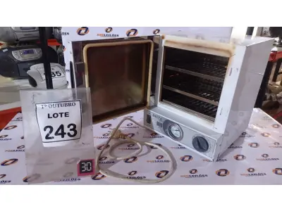 LOTE 243 - 01 ESTUFA DE ESTERILIZAÇÃO E SECAGEM. (NO ESTADO) ATENÇÃO! FAZER A VISITAÇÃO ANTES DE ARREMATAR, NÃO SABEMOS SE FUNCIONA, LEILÃO NÃO TEM GARANTIA E NEM DEVOLUÇÃO, SUJEITO A POSSÍVEIS AVARIAS VISÍVEIS/OCULTAS E/OU AUSÊNCIA DE COMPONENTES.