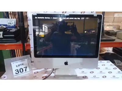 LOTE 307 - 01 IMAC APPLE. (NO ESTADO) ATENÇÃO! FAZER A VISITAÇÃO ANTES DE ARREMATAR, NÃO SABEMOS SE FUNCIONA, LEILÃO NÃO TEM GARANTIA E NEM DEVOLUÇÃO, SUJEITO A POSSÍVEIS AVARIAS VISÍVEIS/OCULTAS E/OU AUSÊNCIA DE COMPONENTES.
