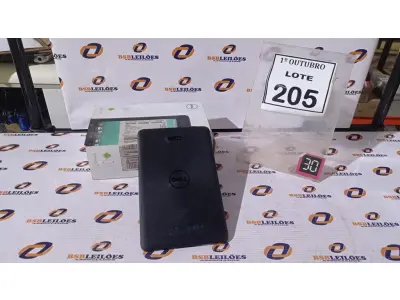 LOTE 205 - 01 TABLET MODELO VENUE 7 16GB TELA HD 7’’ MARCA DELL. (NO ESTADO) ATENÇÃO! FAZER A VISITAÇÃO ANTES DE ARREMATAR, NÃO SABEMOS SE FUNCIONA, LEILÃO NÃO TEM GARANTIA E NEM DEVOLUÇÃO, SUJEITO A POSSÍVEIS AVARIAS VISÍVEIS/OCULTAS E/OU AUSÊNCIA DE COMPONENTES.