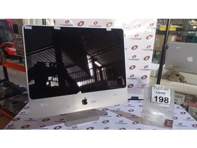 LOTE 198 - 01 IMAC APPLE. (NO ESTADO) ATENÇÃO! FAZER A VISITAÇÃO ANTES DE ARREMATAR, NÃO SABEMOS SE FUNCIONA, LEILÃO NÃO TEM GARANTIA E NEM DEVOLUÇÃO, SUJEITO A POSSÍVEIS AVARIAS VISÍVEIS/OCULTAS E/OU AUSÊNCIA DE COMPONENTES.