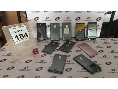 LOTE 184 - 10 CELULARES MARCA POSITIVO. (NO ESTADO) ATENÇÃO! FAZER A VISITAÇÃO ANTES DE ARREMATAR, NÃO SABEMOS SE FUNCIONA, LEILÃO NÃO TEM GARANTIA E NEM DEVOLUÇÃO, SUJEITO A POSSÍVEIS AVARIAS VISÍVEIS/OCULTAS E/OU AUSÊNCIA DE COMPONENTES