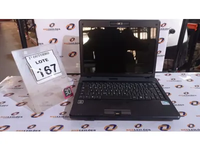 LOTE 167 - 01 NOTEBOOK MARCA DATEN. (NO ESTADO) ATENÇÃO! FAZER A VISITAÇÃO ANTES DE ARREMATAR, NÃO SABEMOS SE FUNCIONA, LEILÃO NÃO TEM GARANTIA E NEM DEVOLUÇÃO, SUJEITO A POSSÍVEIS AVARIAS VISÍVEIS/OCULTAS E/OU AUSÊNCIA DE COMPONENTES.