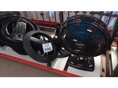 LOTE 100 - 01 LOTE COM VÁRIOS VENTILADORES DESMONTADOS MARCAS VARIADAS. (NO ESTADO) ATENÇÃO! FAZER A VISITAÇÃO ANTES DE ARREMATAR, NÃO SABEMOS SE FUNCIONA, LEILÃO NÃO TEM GARANTIA E NEM DEVOLUÇÃO, SUJEITO A POSSÍVEIS AVARIAS VISÍVEIS/OCULTAS E/OU AUSÊNCIA DE COMPONENTES.