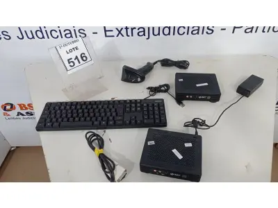 LOTE 516 - 02 MINIS PC MARCA INIT, 901 LEITORA DE CÓDIGOS DE BARRA E 01 TECLADO DE PC MARCA POSITIVO. (NO ESTADO) ATENÇÃO! FAZER A VISITAÇÃO ANTES DE ARREMATAR, NÃO SABEMOS SE FUNCIONA, LEILÃO NÃO TEM GARANTIA E NEM DEVOLUÇÃO, SUJEITO A POSSÍVEIS AVARIAS VISÍVEIS/OCULTAS E/OU AUSÊNCIA DE COMPONENTES.