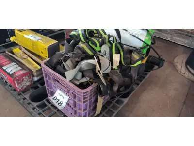 LOTE 018 - 01 LOTE COM CINTOS DE SEGURANÇA PARA OBRAS.(CAIXA NAO INCLUSA) (NO ESTADO) ATENÇÃO! FAZER A VISITAÇÃO ANTES DE ARREMATAR, NÃO SABEMOS SE FUNCIONA, LEILÃO NÃO TEM GARANTIA E NEM DEVOLUÇÃO, SUJEITO A POSSÍVEIS AVARIAS VISÍVEIS/OCULTAS E/OU AUSÊNCIA DE COMPONENTES.