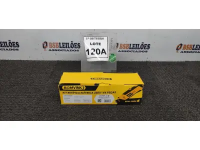 LOTE 120 - 01 KIT RETIFICA ELÉTRICA 220V 44 PEÇAS (PRODUTO NOVO). (NO ESTADO) ATENÇÃO! FAZER A VISITAÇÃO ANTES DE ARREMATAR, NÃO SABEMOS SE FUNCIONA, LEILÃO NÃO TEM GARANTIA E NEM DEVOLUÇÃO, SUJEITO A POSSÍVEIS AVARIAS VISÍVEIS/OCULTAS E/OU AUSÊNCIA DE COMPONENTES.