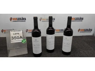 LOTE 350 - 03 GARRAFAS DE VINHO TINTO VALA REAL PORTUGUÊS SAFRA 2019 750ML. (NO ESTADO) ATENÇÃO! FAZER A VISITAÇÃO ANTES DE ARREMATAR, NÃO SABEMOS SE FUNCIONA, LEILÃO NÃO TEM GARANTIA E NEM DEVOLUÇÃO, SUJEITO A POSSÍVEIS AVARIAS VISÍVEIS/OCULTAS E/OU AUSÊNCIA DE COMPONENTES.