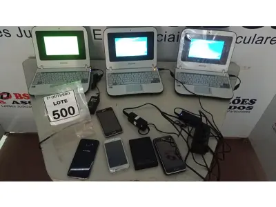 LOTE 500 - 03 NETBOOKS MARCA POSITIVO 04 SMARTPHONES MARCA SAMSUNG MODELOS DIVERSOS E 01 BATERIA EXTERNA. (NO ESTADO) ATENÇÃO! FAZER A VISITAÇÃO ANTES DE ARREMATAR, NÃO SABEMOS SE FUNCIONA, LEILÃO NÃO TEM GARANTIA E NEM DEVOLUÇÃO, SUJEITO A POSSÍVEIS AVARIAS VISÍVEIS/OCULTAS E/OU AUSÊNCIA DE COMPONENTES.