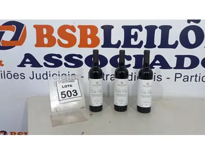 LOTE 503 - 03 GARRAFAS DE VINHO TINTO VALA REAL PORTUGUÊS SAFRA 2019 750ML. (NO ESTADO) ATENÇÃO! FAZER A VISITAÇÃO ANTES DE ARREMATAR, NÃO SABEMOS SE FUNCIONA, LEILÃO NÃO TEM GARANTIA E NEM DEVOLUÇÃO, SUJEITO A POSSÍVEIS AVARIAS VISÍVEIS/OCULTAS E/OU AUSÊNCIA DE COMPONENTES.