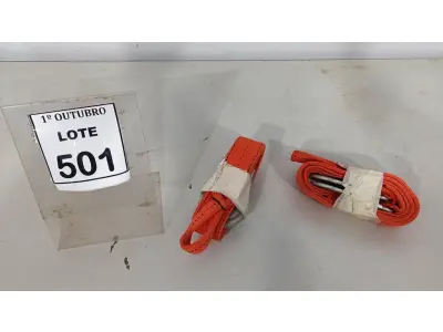 LOTE 501 - 02 CINTAS DE SEGURANÇA. (NO ESTADO) ATENÇÃO! FAZER A VISITAÇÃO ANTES DE ARREMATAR, NÃO SABEMOS SE FUNCIONA, LEILÃO NÃO TEM GARANTIA E NEM DEVOLUÇÃO, SUJEITO A POSSÍVEIS AVARIAS VISÍVEIS/OCULTAS E/OU AUSÊNCIA DE COMPONENTES.