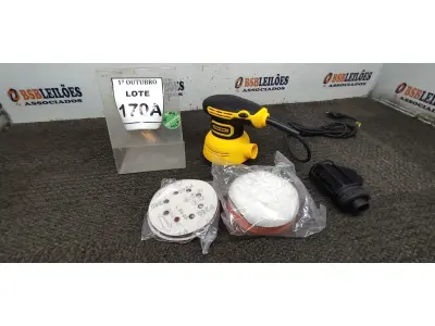 LOTE 170 - 01 LIXADEIRA ROTO ORBITAL COM REGULADOR DE VELOCIDADE 220V 300W COM 16 LIXAS (PRODUTO NOVO) (NO ESTADO) ATENÇÃO! FAZER A VISITAÇÃO ANTES DE ARREMATAR, NÃO SABEMOS SE FUNCIONA, LEILÃO NÃO TEM GARANTIA E NEM DEVOLUÇÃO, SUJEITO A POSSÍVEIS AVARIAS VISÍVEIS/OCULTAS E/OU AUSÊNCIA DE COMPONENTES.