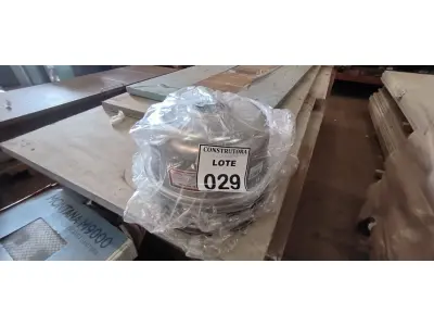 LOTE 029 - 06 CUBAS EM INOX REDONDAS 150MM. (NO ESTADO) ATENÇÃO! FAZER A VISITAÇÃO ANTES DE ARREMATAR, NÃO SABEMOS SE FUNCIONA, LEILÃO NÃO TEM GARANTIA E NEM DEVOLUÇÃO, SUJEITO A POSSÍVEIS AVARIAS VISÍVEIS/OCULTAS E/OU AUSÊNCIA DE COMPONENTES.