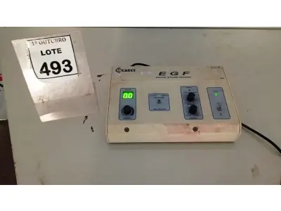 LOTE 493 - 01 EQUIPAMENTO ESTIMULADOR GALVÂNICO E FARÁDICO EGF MARCA CARCI. (NO ESTADO) ATENÇÃO! FAZER A VISITAÇÃO ANTES DE ARREMATAR, NÃO SABEMOS SE FUNCIONA, LEILÃO NÃO TEM GARANTIA E NEM DEVOLUÇÃO, SUJEITO A POSSÍVEIS AVARIAS VISÍVEIS/OCULTAS E/OU AUSÊNCIA DE COMPONENTES.