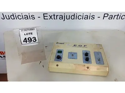 LOTE 493 - 01 EQUIPAMENTO ESTIMULADOR GALVÂNICO E FARÁDICO EGF MARCA CARCI. (NO ESTADO) ATENÇÃO! FAZER A VISITAÇÃO ANTES DE ARREMATAR, NÃO SABEMOS SE FUNCIONA, LEILÃO NÃO TEM GARANTIA E NEM DEVOLUÇÃO, SUJEITO A POSSÍVEIS AVARIAS VISÍVEIS/OCULTAS E/OU AUSÊNCIA DE COMPONENTES.