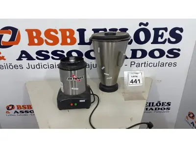 LOTE 441 - 01 LIQUIDIFICADOR INDUSTRIAL MARCA SKYMSEN. (NO ESTADO) ATENÇÃO! FAZER A VISITAÇÃO ANTES DE ARREMATAR, NÃO SABEMOS SE FUNCIONA, LEILÃO NÃO TEM GARANTIA E NEM DEVOLUÇÃO, SUJEITO A POSSÍVEIS AVARIAS VISÍVEIS/OCULTAS E/OU AUSÊNCIA DE COMPONENTES.