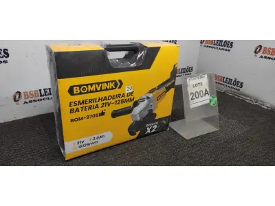 LOTE 200 - 01 ESMERILHADEIRA PORTÁTIL COM DUAS BATERIAS   MALETA E ACESSÓRIOS (PRODUTO NOVO) (NO ESTADO) ATENÇÃO! FAZER A VISITAÇÃO ANTES DE ARREMATAR, NÃO SABEMOS SE FUNCIONA, LEILÃO NÃO TEM GARANTIA E NEM DEVOLUÇÃO, SUJEITO A POSSÍVEIS AVARIAS VISÍVEIS/OCULTAS E/OU AUSÊNCIA DE COMPONENTES.