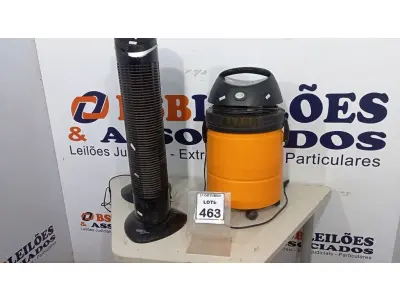 LOTE 463 - 02 VENTILADORES TIPO TORRE E 01 ASPIRADOR DE PÓ. (NO ESTADO) ATENÇÃO! FAZER A VISITAÇÃO ANTES DE ARREMATAR, NÃO SABEMOS SE FUNCIONA, LEILÃO NÃO TEM GARANTIA E NEM DEVOLUÇÃO, SUJEITO A POSSÍVEIS AVARIAS VISÍVEIS/OCULTAS E/OU AUSÊNCIA DE COMPONENTES.