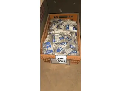 LOTE 261 - 01 LOTE COM SUPORTES PARA CONECTORES RJ. (CAIXA ORGANIZADORA NAO INCLUSA) (NO ESTADO) ATENÇÃO! FAZER A VISITAÇÃO ANTES DE ARREMATAR, NÃO SABEMOS SE FUNCIONA, LEILÃO NÃO TEM GARANTIA E NEM DEVOLUÇÃO, SUJEITO A POSSÍVEIS AVARIAS VISÍVEIS/OCULTAS E/OU AUSÊNCIA DE COMPONENTES.