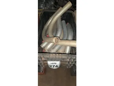 LOTE 274 - 01 LOTE COM CURVAS ZINCADAS 1’. (CAIXA ORGANIZADORA NAO INCLUSA) (NO ESTADO) ATENÇÃO! FAZER A VISITAÇÃO ANTES DE ARREMATAR, NÃO SABEMOS SE FUNCIONA, LEILÃO NÃO TEM GARANTIA E NEM DEVOLUÇÃO, SUJEITO A POSSÍVEIS AVARIAS VISÍVEIS/OCULTAS E/OU AUSÊNCIA DE COMPONENTES.