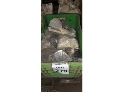 LOTE 279 - 01 LOTE COM MATERIAS HIDRÁULICOS E ELÉTRICOS DIVERSOS. (CAIXA ORGANIZADORA NAO INCLUSA) (NO ESTADO) ATENÇÃO! FAZER A VISITAÇÃO ANTES DE ARREMATAR, NÃO SABEMOS SE FUNCIONA, LEILÃO NÃO TEM GARANTIA E NEM DEVOLUÇÃO, SUJEITO A POSSÍVEIS AVARIAS VISÍVEIS/OCULTAS E/OU AUSÊNCIA DE COMPONENTES.