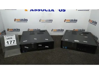 LOTE 177 - 02 CPUS MARCA DELL. (NO ESTADO) ATENÇÃO! FAZER A VISITAÇÃO ANTES DE ARREMATAR, NÃO SABEMOS SE FUNCIONA, LEILÃO NÃO TEM GARANTIA E NEM DEVOLUÇÃO, SUJEITO A POSSÍVEIS AVARIAS VISÍVEIS/OCULTAS E/OU AUSÊNCIA DE COMPONENTES.