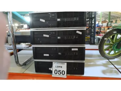 LOTE 050 - 04 CPUS MARCA HP. (NO ESTADO) ATENÇÃO! FAZER A VISITAÇÃO ANTES DE ARREMATAR, NÃO SABEMOS SE FUNCIONA, LEILÃO NÃO TEM GARANTIA E NEM DEVOLUÇÃO, SUJEITO A POSSÍVEIS AVARIAS VISÍVEIS/OCULTAS E/OU AUSÊNCIA DE COMPONENTES.