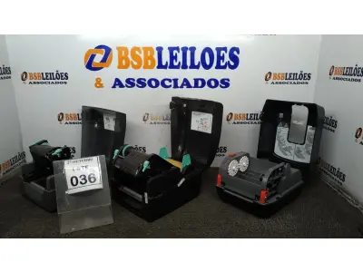 LOTE 036 - 02 IMPRESSORAS DE ETIQUETAS MARCA GODEX 01 IMPRESSORA DE ETIQUETA MARCA HONEYWELL. (NO ESTADO) ATENÇÃO! FAZER A VISITAÇÃO ANTES DE ARREMATAR, NÃO SABEMOS SE FUNCIONA, LEILÃO NÃO TEM GARANTIA E NEM DEVOLUÇÃO, SUJEITO A POSSÍVEIS AVARIAS VISÍVEIS/OCULTAS E/OU AUSÊNCIA DE COMPONENTES.