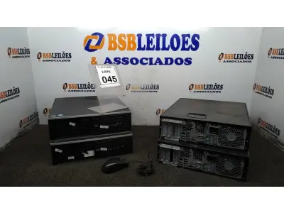 LOTE 045 - 04 CPUS MARCA HP. (NO ESTADO) ATENÇÃO! FAZER A VISITAÇÃO ANTES DE ARREMATAR, NÃO SABEMOS SE FUNCIONA, LEILÃO NÃO TEM GARANTIA E NEM DEVOLUÇÃO, SUJEITO A POSSÍVEIS AVARIAS VISÍVEIS/OCULTAS E/OU AUSÊNCIA DE COMPONENTES.
