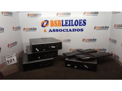 LOTE 101 - 04 CPUS MARCA HP E 02 TECLADOS DE PC. (NO ESTADO) ATENÇÃO! FAZER A VISITAÇÃO ANTES DE ARREMATAR, NÃO SABEMOS SE FUNCIONA, LEILÃO NÃO TEM GARANTIA E NEM DEVOLUÇÃO, SUJEITO A POSSÍVEIS AVARIAS VISÍVEIS/OCULTAS E/OU AUSÊNCIA DE COMPONENTES.