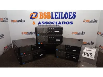 LOTE 089 - 06 CPUS MARCA DELL. (NO ESTADO) ATENÇÃO! FAZER A VISITAÇÃO ANTES DE ARREMATAR, NÃO SABEMOS SE FUNCIONA, LEILÃO NÃO TEM GARANTIA E NEM DEVOLUÇÃO, SUJEITO A POSSÍVEIS AVARIAS VISÍVEIS/OCULTAS E/OU AUSÊNCIA DE COMPONENTES.