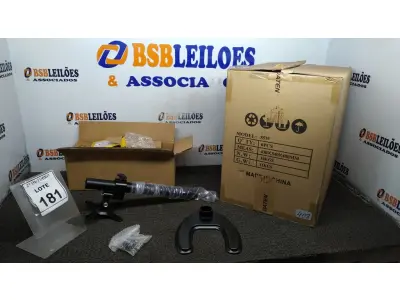 LOTE 181 - 01 CAIXA COM 06 SUPORTES PARA MONITORES MARCA DATEN. (NO ESTADO) ATENÇÃO! FAZER A VISITAÇÃO ANTES DE ARREMATAR, NÃO SABEMOS SE FUNCIONA, LEILÃO NÃO TEM GARANTIA E NEM DEVOLUÇÃO, SUJEITO A POSSÍVEIS AVARIAS VISÍVEIS/OCULTAS E/OU AUSÊNCIA DE COMPONENTES.
