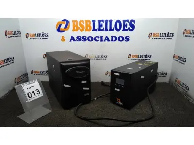 LOTE 013 - 02 NOBREAKS MARCAS LACERDA E SMS. (NO ESTADO) ATENÇÃO! FAZER A VISITAÇÃO ANTES DE ARREMATAR, NÃO SABEMOS SE FUNCIONA, LEILÃO NÃO TEM GARANTIA E NEM DEVOLUÇÃO, SUJEITO A POSSÍVEIS AVARIAS VISÍVEIS/OCULTAS E/OU AUSÊNCIA DE COMPONENTES.