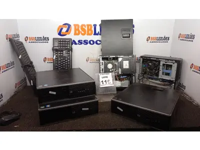 LOTE 116 - 03 CPUS MARCA HP, 02 MINIS PC MARCA DELL E 02 TECLADOS DE PC. (NO ESTADO) ATENÇÃO! FAZER A VISITAÇÃO ANTES DE ARREMATAR, NÃO SABEMOS SE FUNCIONA, LEILÃO NÃO TEM GARANTIA E NEM DEVOLUÇÃO, SUJEITO A POSSÍVEIS AVARIAS VISÍVEIS/OCULTAS E/OU AUSÊNCIA DE COMPONENTES.